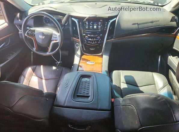 1GYS3AKJ7GR431575 2016 CADILLAC ESCALADE Black Առջևի վահանակի տեսք