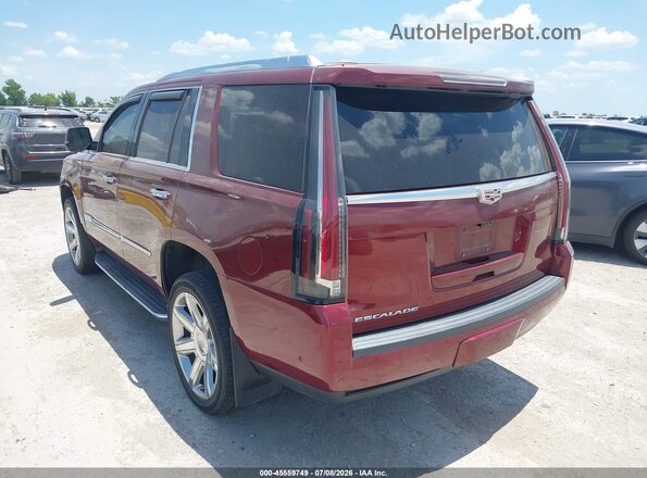 1GYS3BKJ7JR224911 2018 CADILLAC ESCALADE Burgundy Rear left