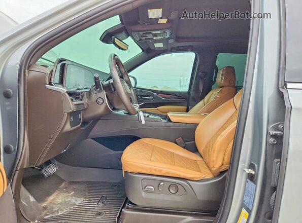 1GYS3BKL0PR235341 2023 CADILLAC ESCALADE Silver Widok wnętrza z przodu