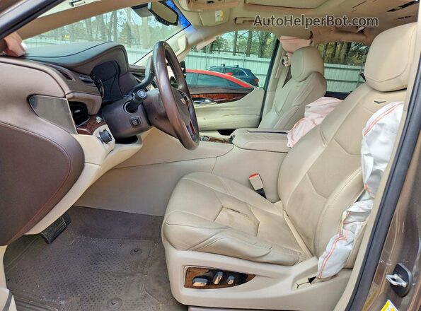 1GYS3CKJ2GR248869 2016 CADILLAC ESCALADE Brown Widok wnętrza z przodu