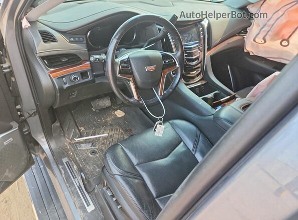 1GYS3CKJ6KR258717 2019 CADILLAC ESCALADE Gray წინა პანელის ხედი