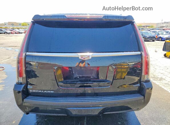 1GYS3GKJ7JR291635 2018 CADILLAC ESCALADE Black უკანა ხედი