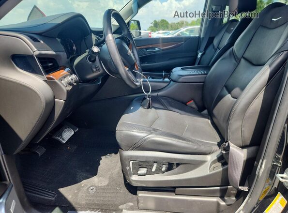 1GYS4AKJ3HR405408 2017 CADILLAC ESCALADE Black წინა სალონის ხედი