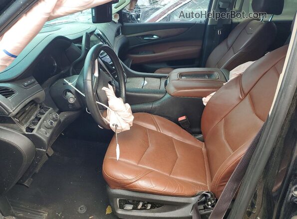 1GYS4BKJ2GR302792 2016 CADILLAC ESCALADE Black Front interior view