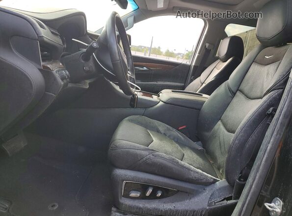 1GYS4BKJ2LR274258 2020 CADILLAC ESCALADE Black წინა სალონის ხედი