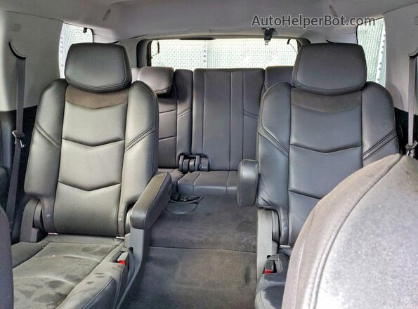 1GYS4BKJ2LR274258 2020 CADILLAC ESCALADE Black უკანა სავარძლების ხედი