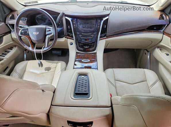 1GYS4BKJ3GR320220 2016 CADILLAC ESCALADE Белый Вид панели приборов