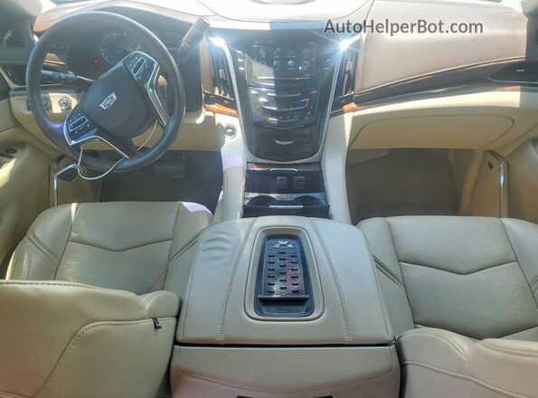 1GYS4BKJ3HR333485 2017 CADILLAC ESCALADE White წინა პანელის ხედი
