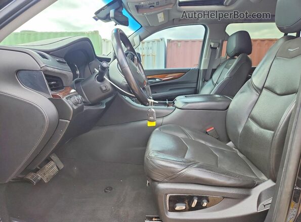 1GYS4BKJ4KR395565 2019 CADILLAC ESCALADE Black Вид салону спереду