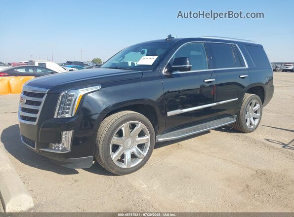 1GYS4BKJXJR238816 2018 CADILLAC ESCALADE Black Առջևի ձախ երեք քառորդ տեսարան