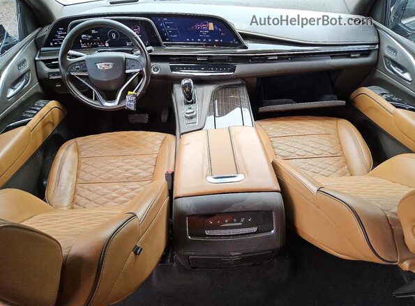 1GYS4BKL2MR486368 2021 CADILLAC ESCALADE Gray წინა პანელის ხედი