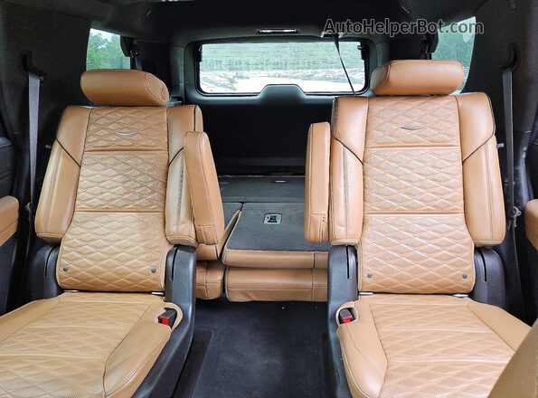 1GYS4BKL2MR486368 2021 CADILLAC ESCALADE Gray უკანა სავარძლების ხედი