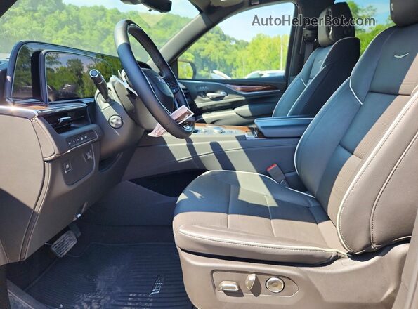 1GYS4BKLXRR358693 2024 CADILLAC ESCALADE Gray წინა სალონის ხედი
