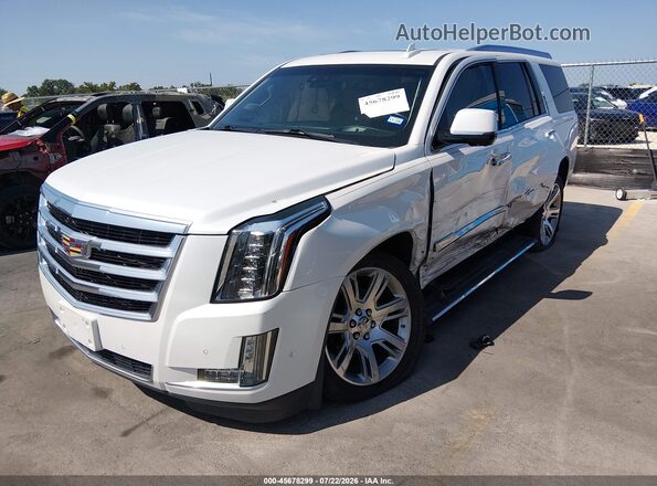 1GYS4CKJ0JR370358 2018 CADILLAC ESCALADE White Przód lewy