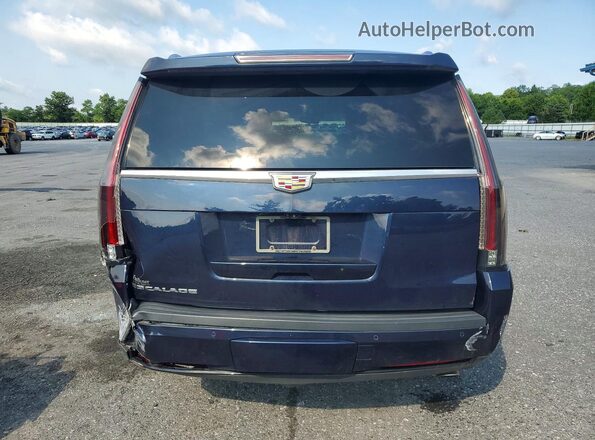 1GYS4CKJ5JR275181 2018 CADILLAC ESCALADE Blue Հետևի տեսք