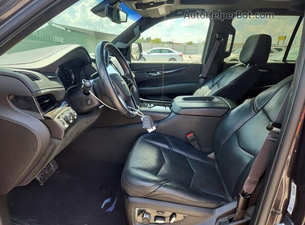 1GYS4DKJ7GR177364 2016 CADILLAC ESCALADE Gray Vista interior delantera