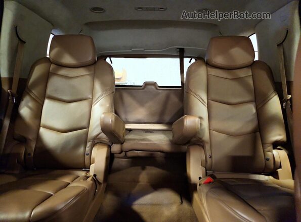1GYS4DKJXGR149767 2016 CADILLAC ESCALADE White Rear seats view