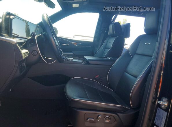 1GYS4EKL3PR545322 2023 CADILLAC ESCALADE Черный Вид салона спереди