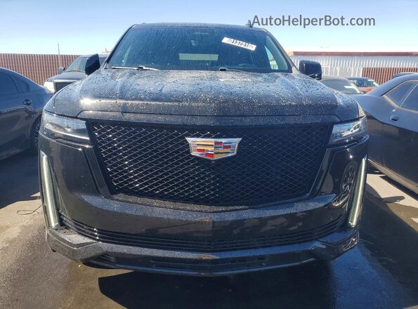 1GYS4EKL3PR545322 2023 CADILLAC ESCALADE Черный Вид спереди