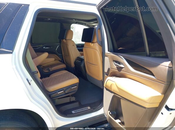 1GYS4FKL2PR286974 2023 CADILLAC ESCALADE White VIN კოდის სტიკერის ხედი