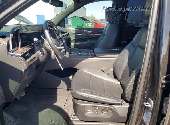 1GYS4JKL2PR250382 2023 CADILLAC ESCALADE Black Widok wnętrza z przodu