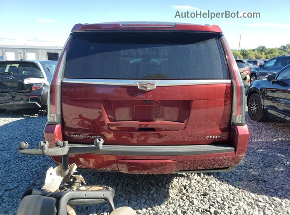 1GYS4KKJ7JR184536 2018 CADILLAC ESCALADE Красный Вид сзади