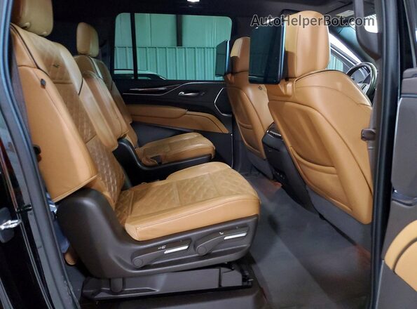 1GYS4NKL1PR180946 2023 CADILLAC ESCALADE Black Widok wnętrza z tyłu