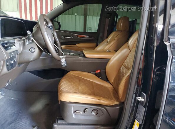 1GYS4NKL1PR180946 2023 CADILLAC ESCALADE Black Widok wnętrza z przodu