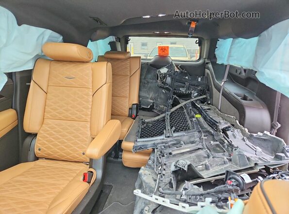 1GYS4NKL2MR346080 2021 CADILLAC ESCALADE White უკანა სავარძლების ხედი