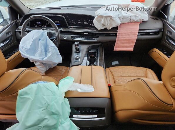 1GYS4NKL2MR346080 2021 CADILLAC ESCALADE White წინა პანელის ხედი