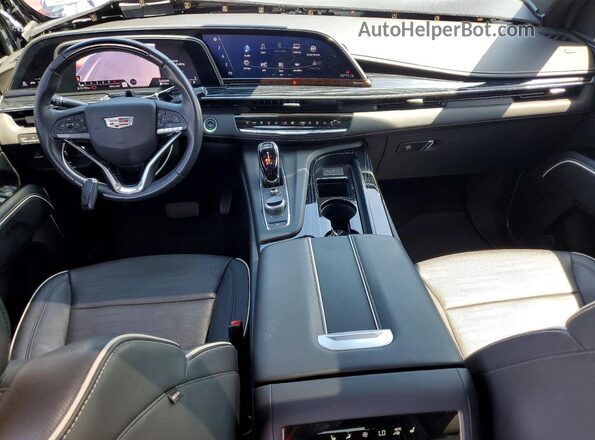 1GYS4NKL7PR263880 2023 CADILLAC ESCALADE Black Առջևի վահանակի տեսք