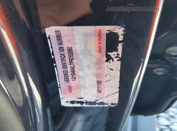 1GYS4NKL7PR263880 2023 CADILLAC ESCALADE Black VIN կոդի պիտակի տեսք
