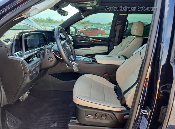 1GYS4PKL3PR283619 2023 CADILLAC ESCALADE Blue Vista interior delantera
