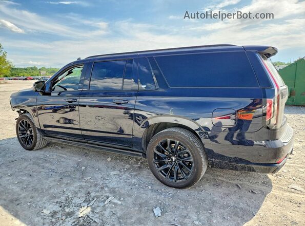 1GYS4PKL3PR283619 2023 CADILLAC ESCALADE Blue Trasero izquierdo