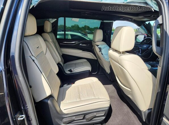 1GYS4PKL3PR283619 2023 CADILLAC ESCALADE Blue Vista interior trasera