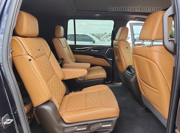 1GYS4PKL7RR286459 2024 CADILLAC ESCALADE Blue Вид задніх сидінь