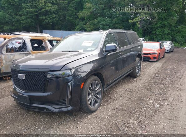 1GYS4RKL9PR178885 2023 CADILLAC ESCALADE Black Przód lewy