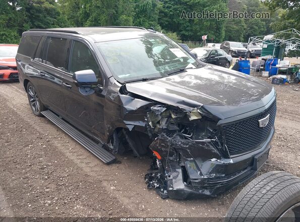 1GYS4RKL9PR178885 2023 CADILLAC ESCALADE Black Widok z przodu