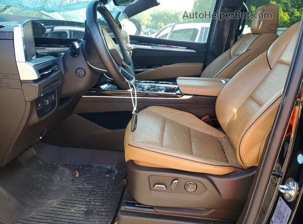 1GYS9CRL9SR171237 2025 CADILLAC ESCALADE Black Widok wnętrza z przodu