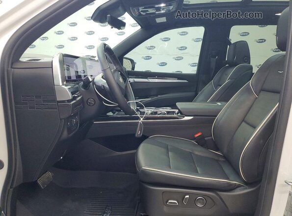1GYS9FRL6SR382977 2025 CADILLAC ESCALADE White Вид салону спереду
