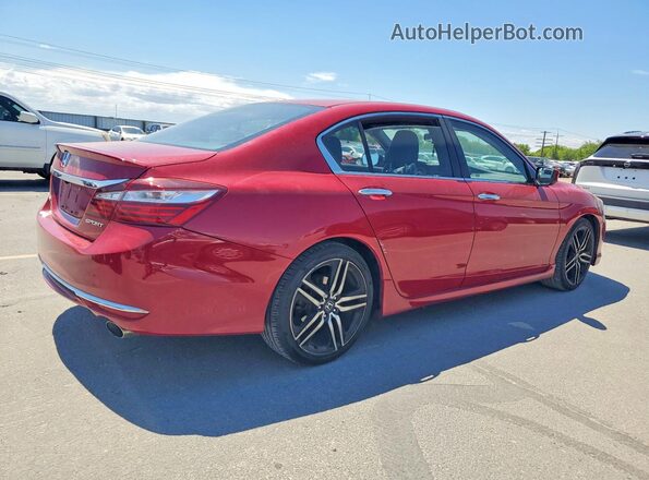 1HGCR2E50HA203335 2017 HONDA ACCORD Red Հետևի աջ