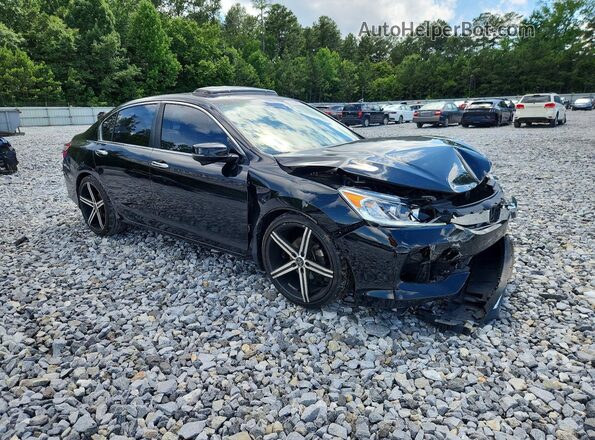 1HGCR2F02HA067549 2017 HONDA ACCORD Black Առջևի աջ