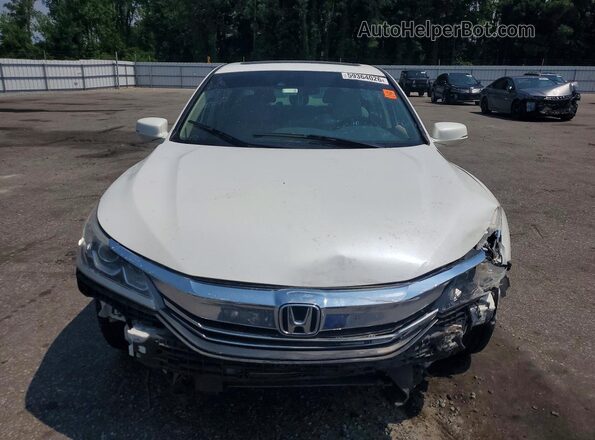 1HGCR2F03HA045351 2017 HONDA ACCORD White Դիմացի տեսք