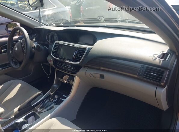 1HGCR2F03HA073926 2017 HONDA ACCORD Gray Front interior view