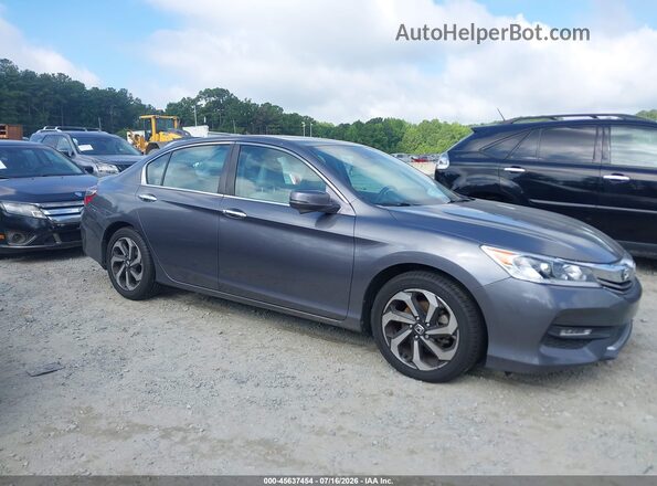 1HGCR2F05HA117313 2017 HONDA ACCORD Gray Вид задньої частини салону