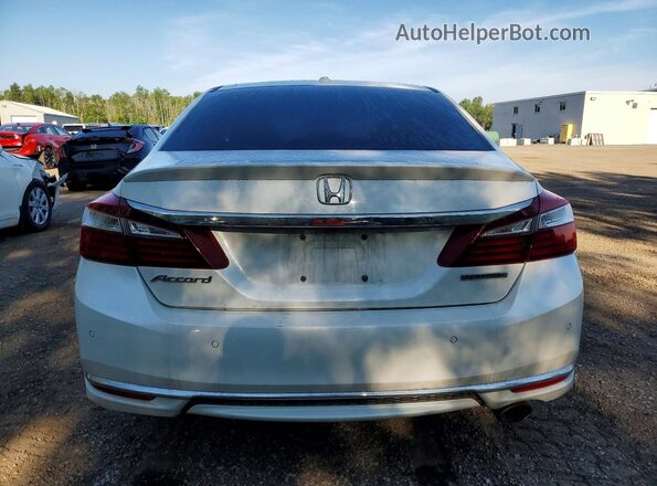 1HGCR2F06HA805000 2017 HONDA ACCORD White Вид ззаду