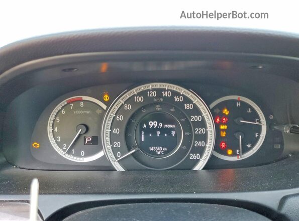 1HGCR2F06HA805000 2017 HONDA ACCORD White Вид щитка приладів
