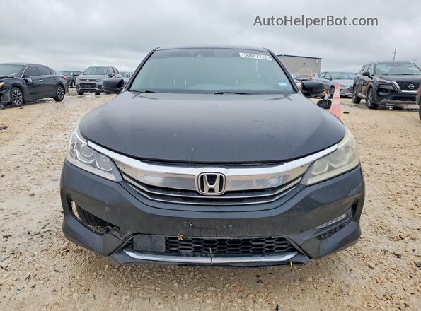 1HGCR2F08GA133620 2016 HONDA ACCORD Black Դիմացի տեսք
