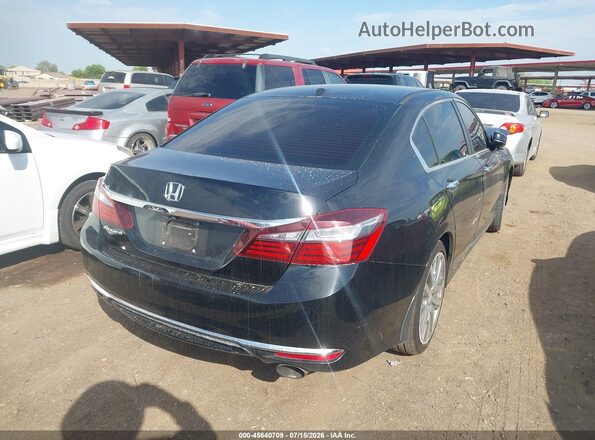 1HGCR2F09GA028990 2016 HONDA ACCORD Black Trasero derecho