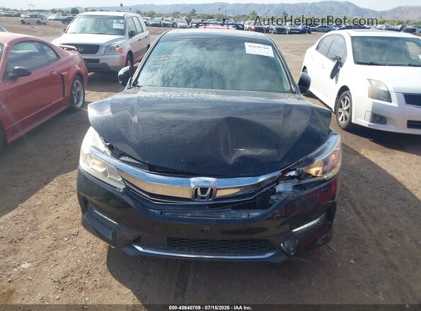 1HGCR2F09GA028990 2016 HONDA ACCORD Black Vista frontal